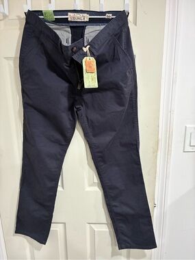 Fat Face Navy Slim Stretch Chinos. 💯 cotton. Size 34x32